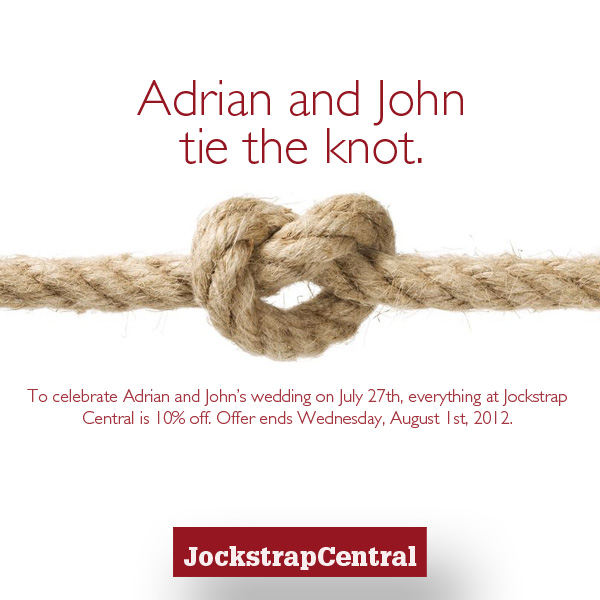 Tie the knot at Jockstrap Central