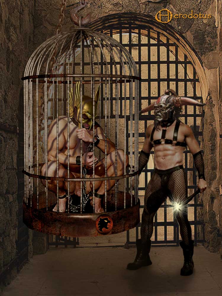 Hawkman-Caged